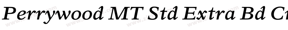 Perrywood MT Std Extra Bd Cn It字体转换